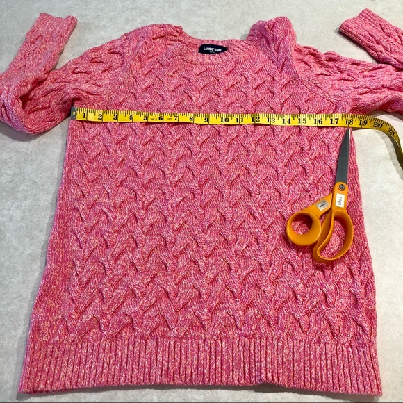⭐️ Lands' End Drifter Cable-Knit Crewneck Sweater - Picture 6 of 11